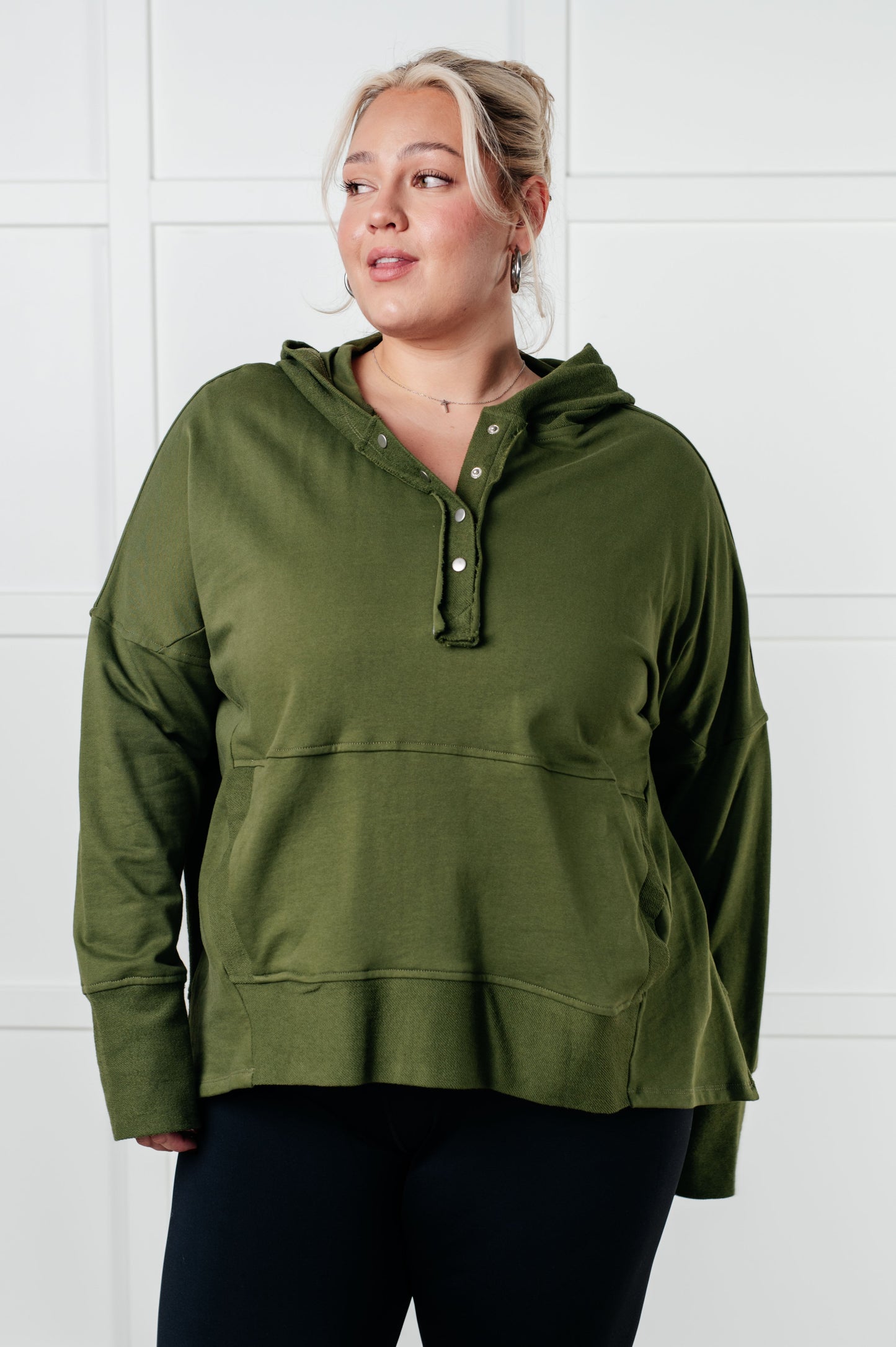 Simple Snug Snap Hooded Pullover - Simply Graced Mama