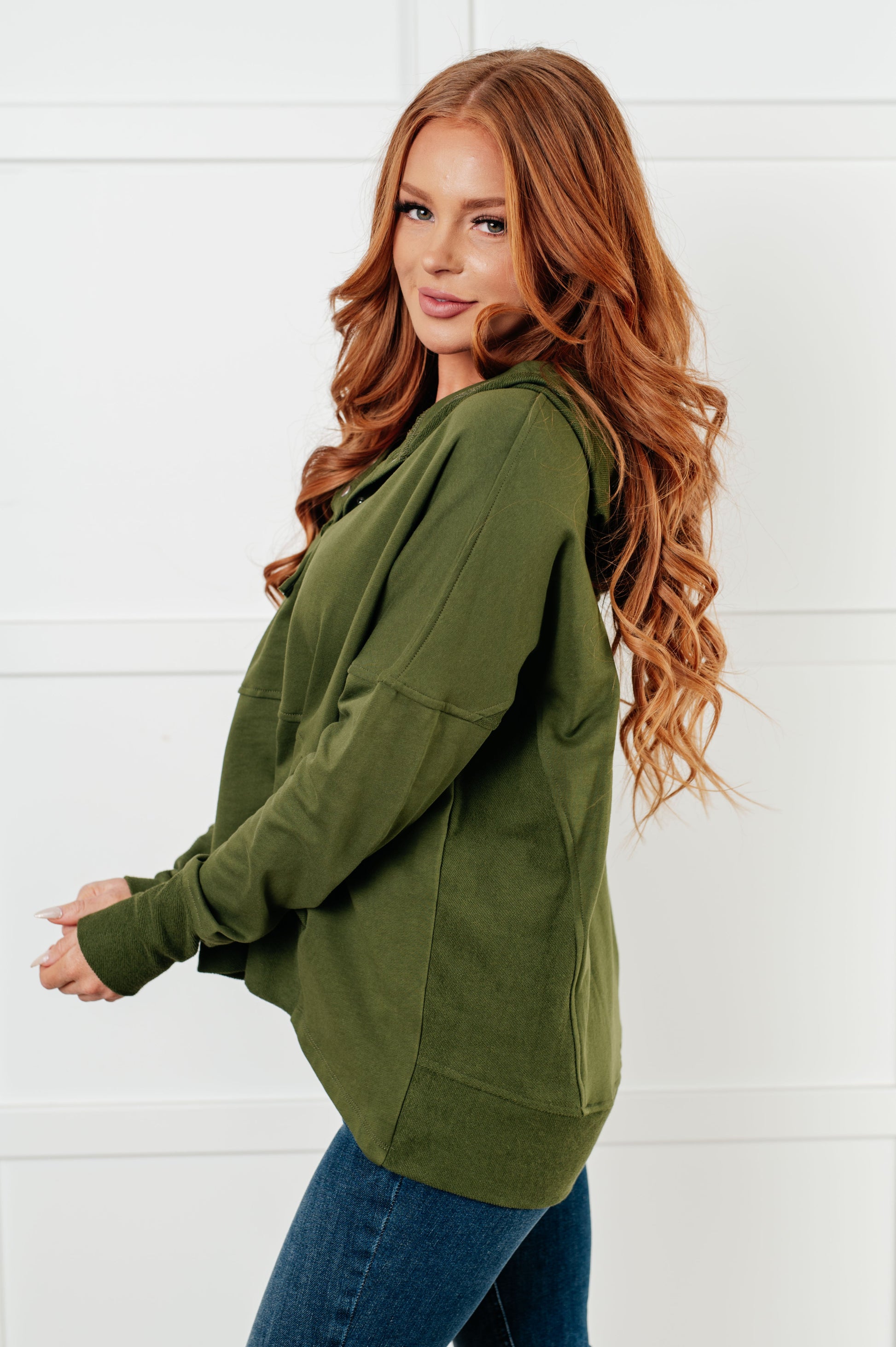 Simple Snug Snap Hooded Pullover - Simply Graced Mama