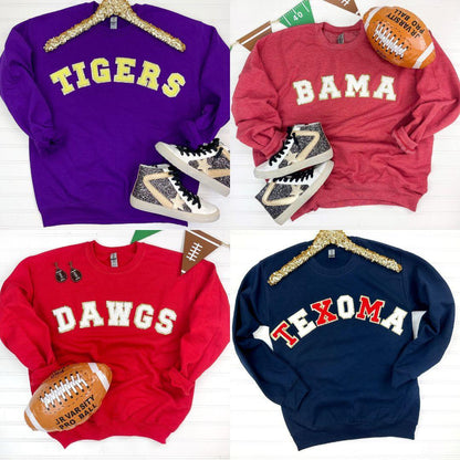 Game Day Patch Sweatshirt - Simply Graced Mama