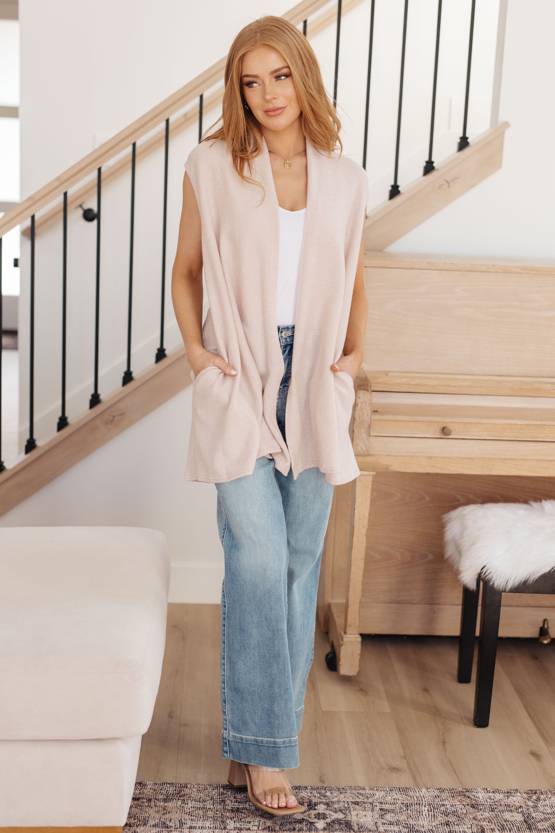 Surely a Win Sleeveless Cardigan - Simply Graced Mama