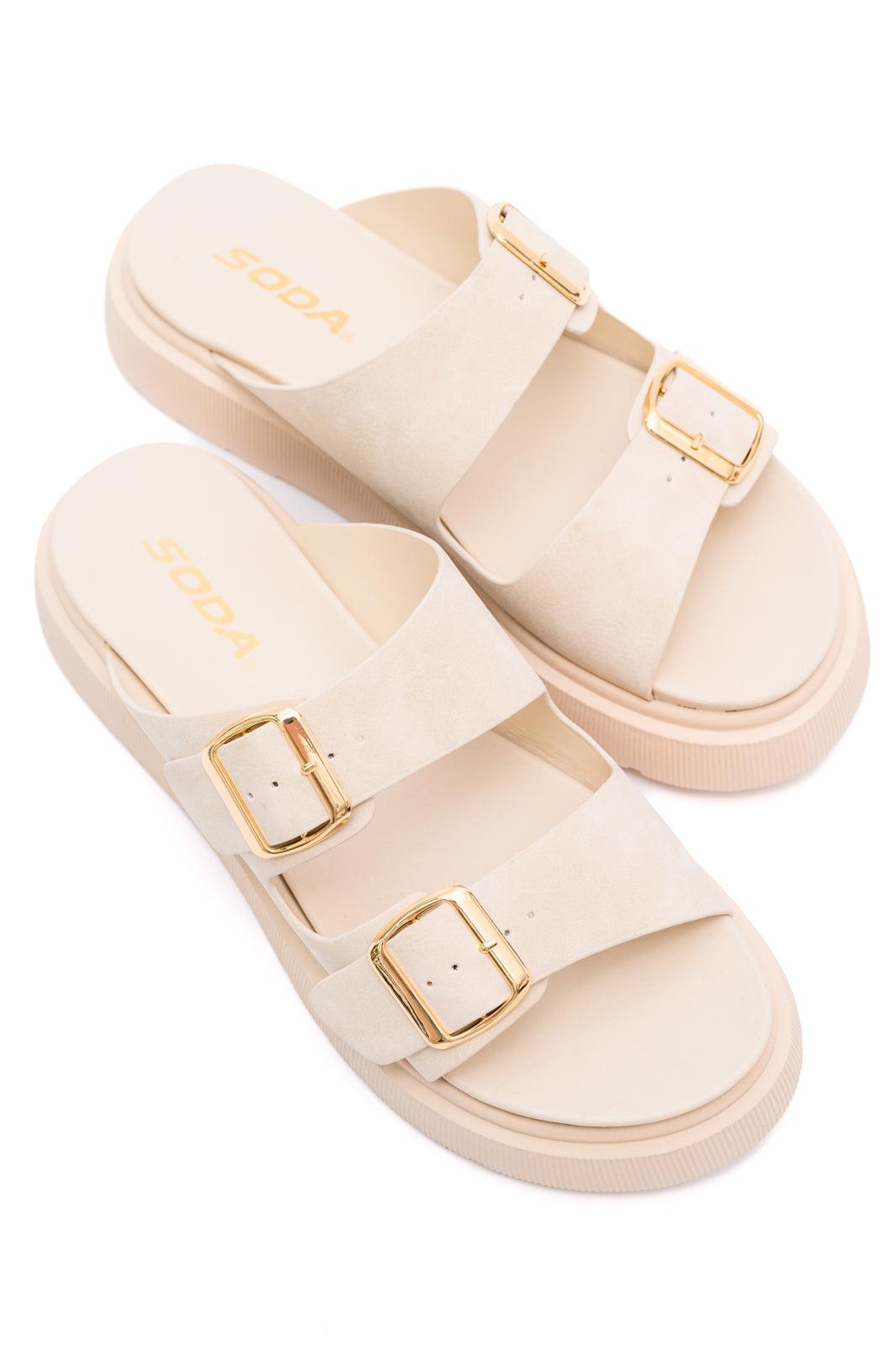 Taking That Next Step Double Strap Platform Sandals - Simply Graced Mama