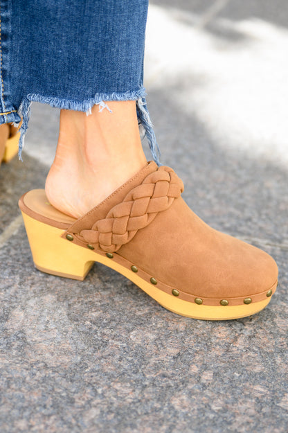 Taylor Braided Clogs In Brown - Simply Graced Mama