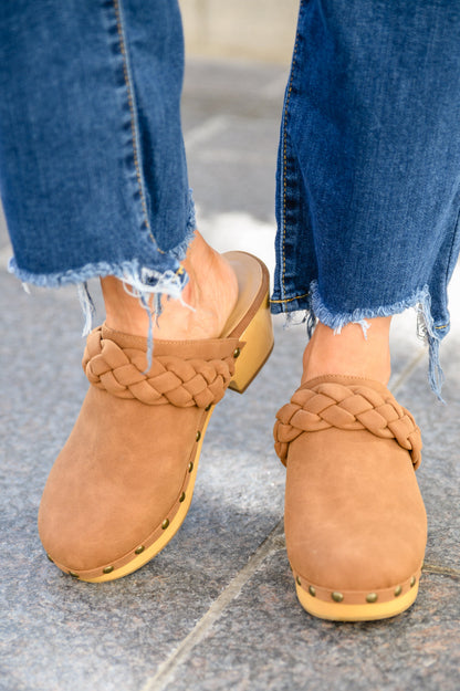 Taylor Braided Clogs In Brown - Simply Graced Mama