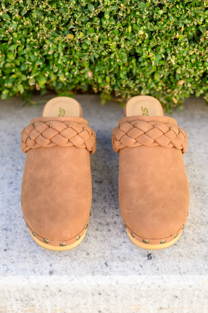 Taylor Braided Clogs In Brown - Simply Graced Mama