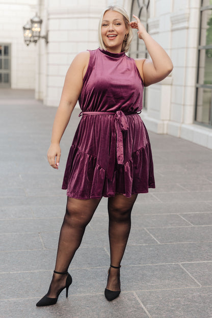 Tied In A Bow Velvet Dress - Simply Graced Mama