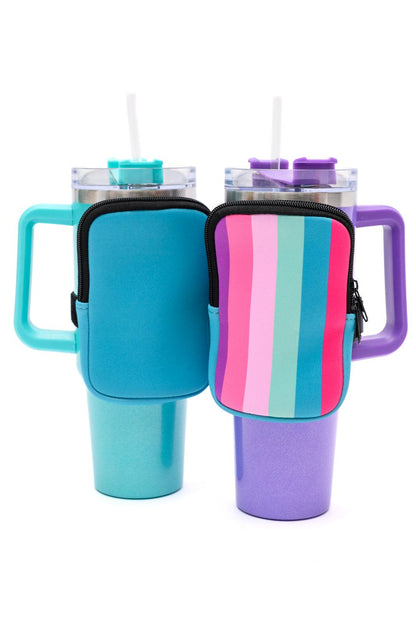 Tumbler Zip Pouch Sets in Assorted Colors - Simply Graced Mama