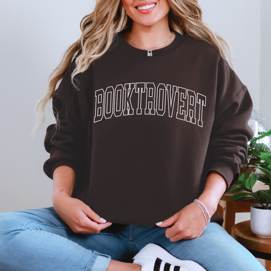 Booktrovert Graphic Sweatshirt - Simply Graced Mama