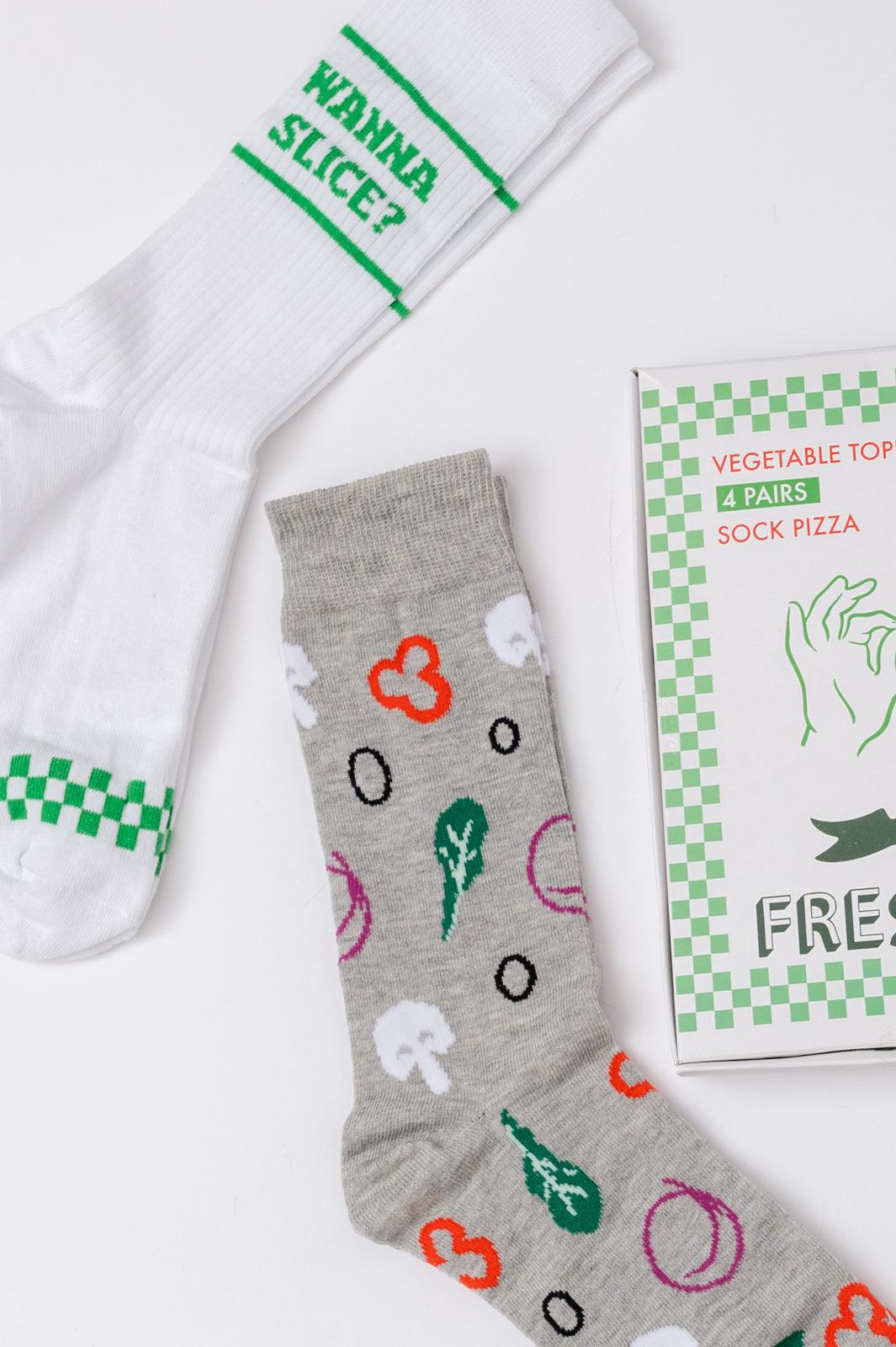 Veggie Pizza Sock Set - Simply Graced Mama