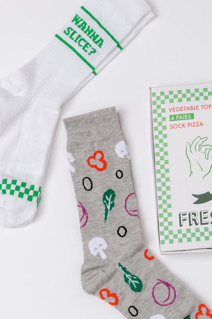 Veggie Pizza Sock Set - Simply Graced Mama