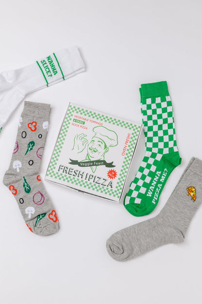 Veggie Pizza Sock Set - Simply Graced Mama