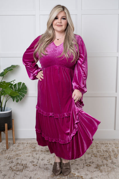 Velvet Flamenco Maxi Dress - Simply Graced Mama