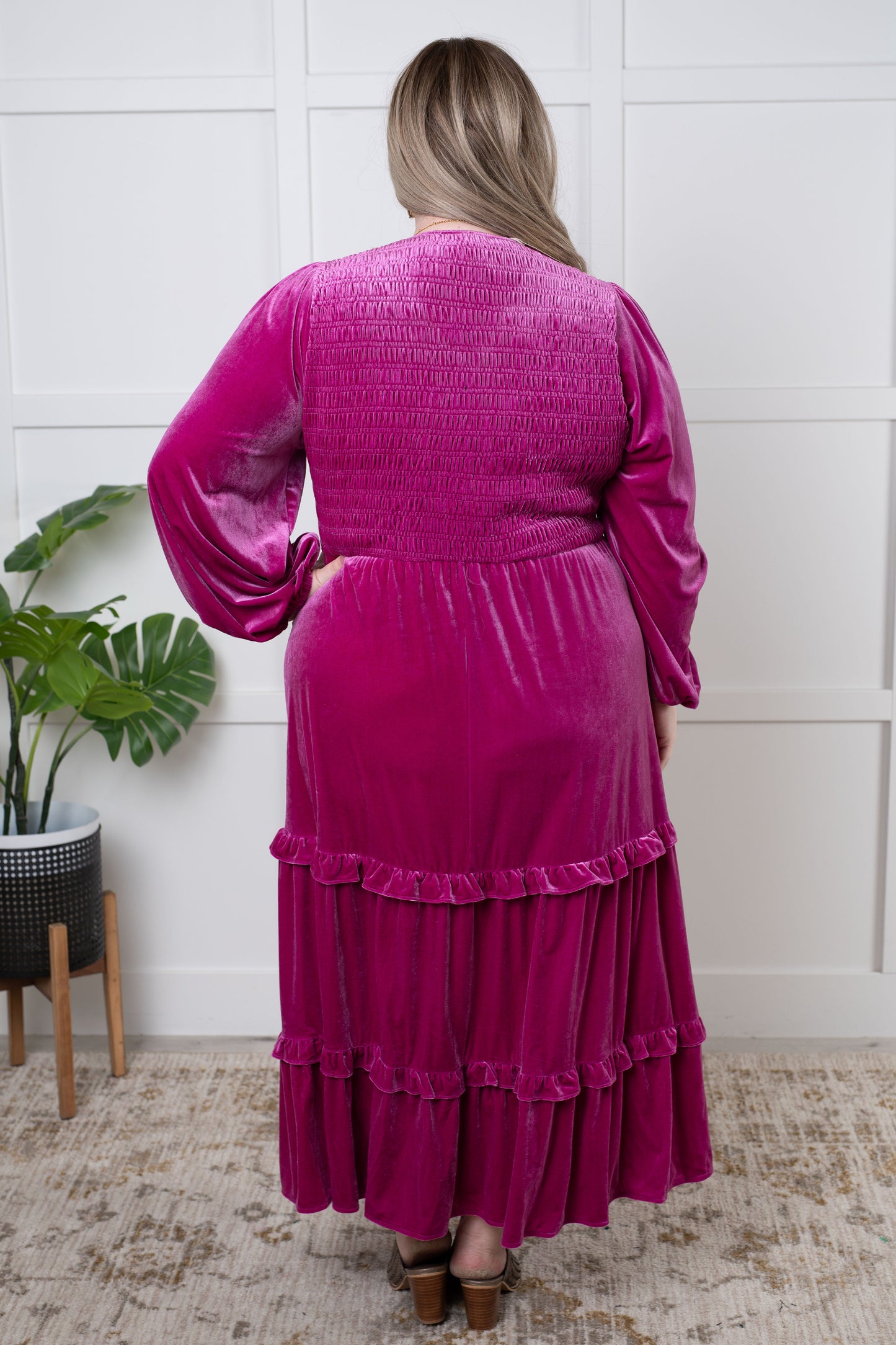 Velvet Flamenco Maxi Dress - Simply Graced Mama