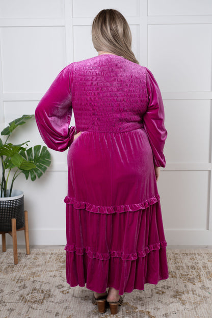 Velvet Flamenco Maxi Dress - Simply Graced Mama