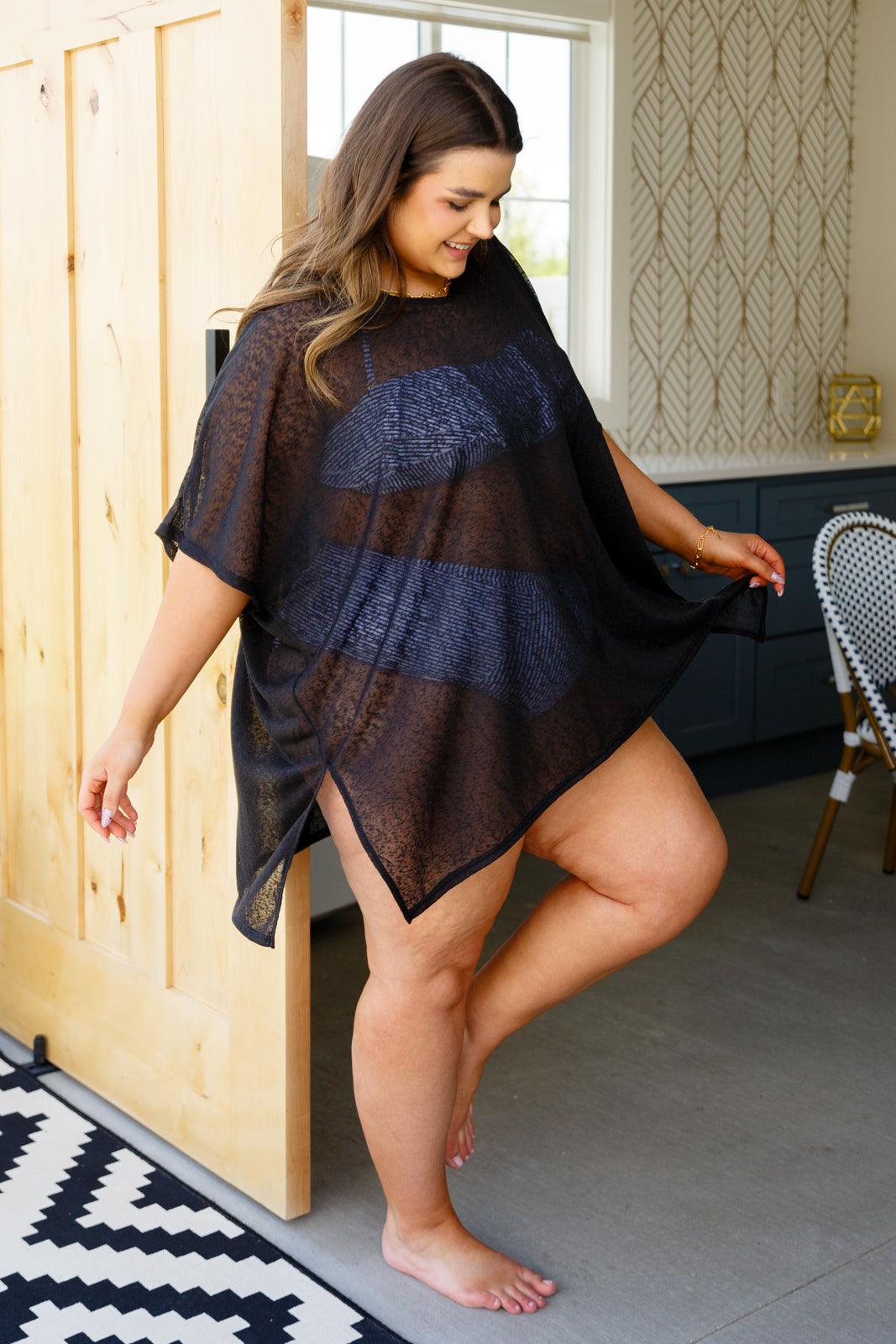 Warm Days, Cool Nights Top in Black - Simply Graced Mama