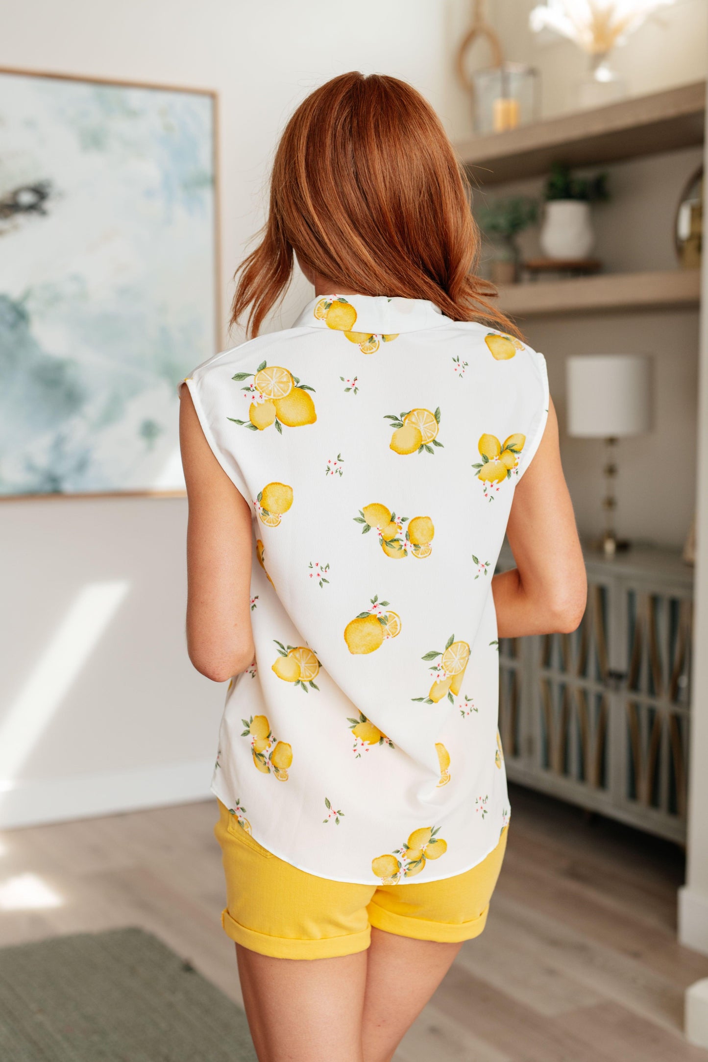 When Life Gives You Lemons Sleeveless Blouse - Simply Graced Mama