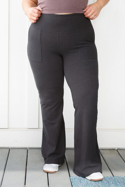 Where are You Flared Leggings in Black - Simply Graced Mama