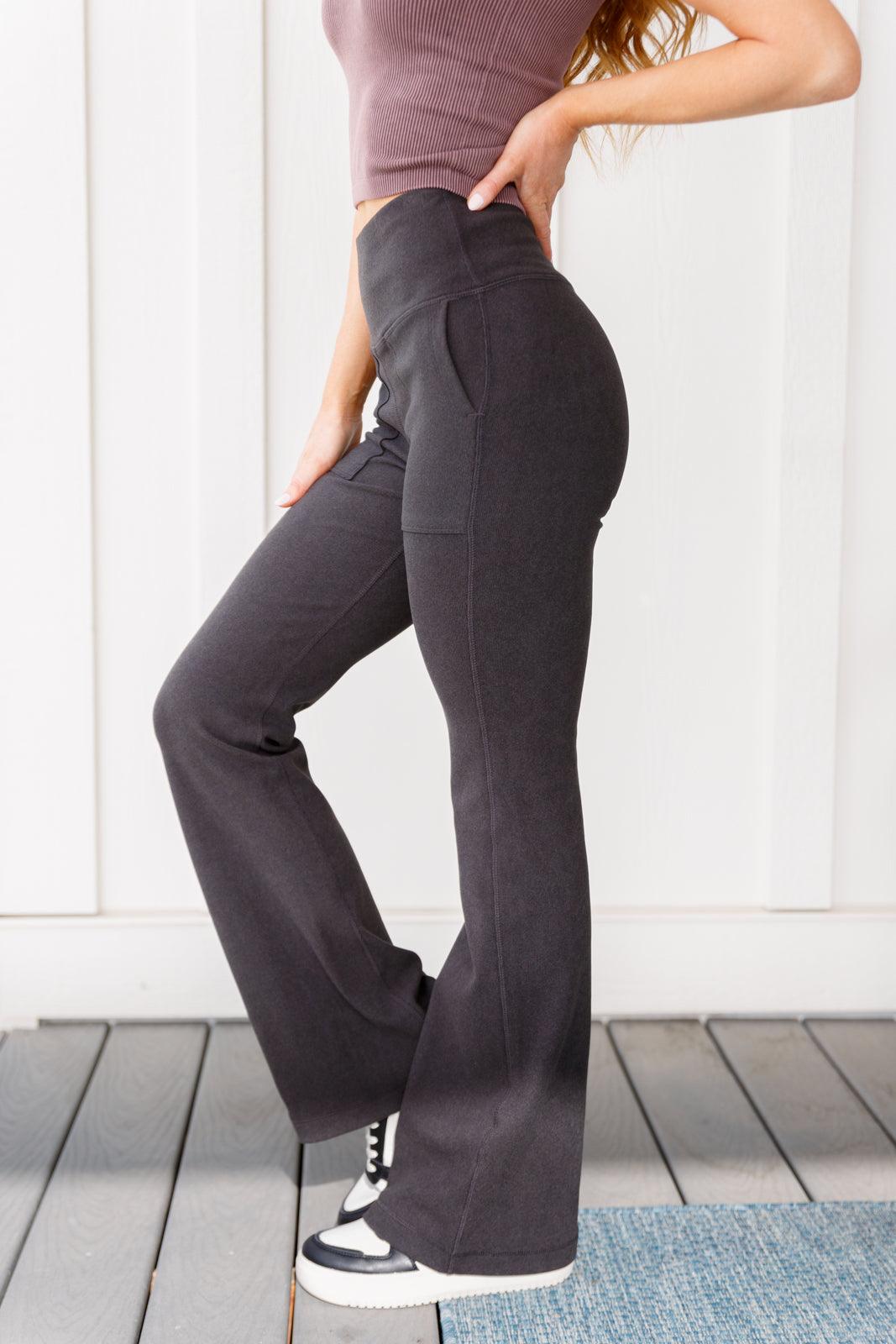 Where are You Flared Leggings in Black - Simply Graced Mama