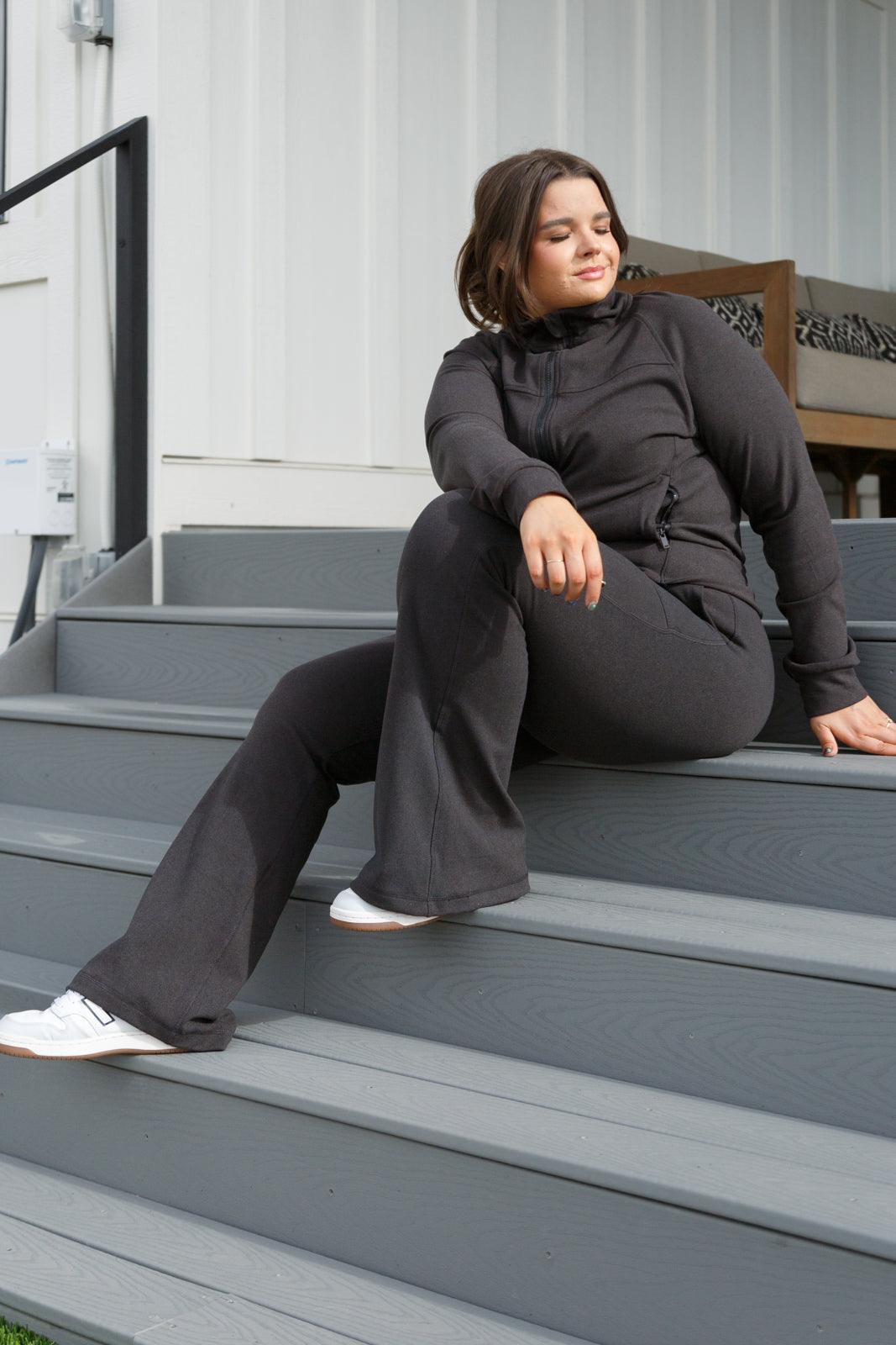 Where are You Flared Leggings in Black - Simply Graced Mama