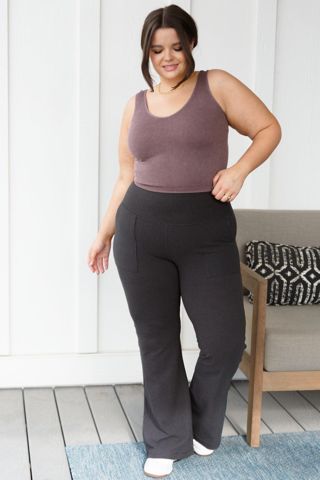 Where are You Flared Leggings in Black - Simply Graced Mama