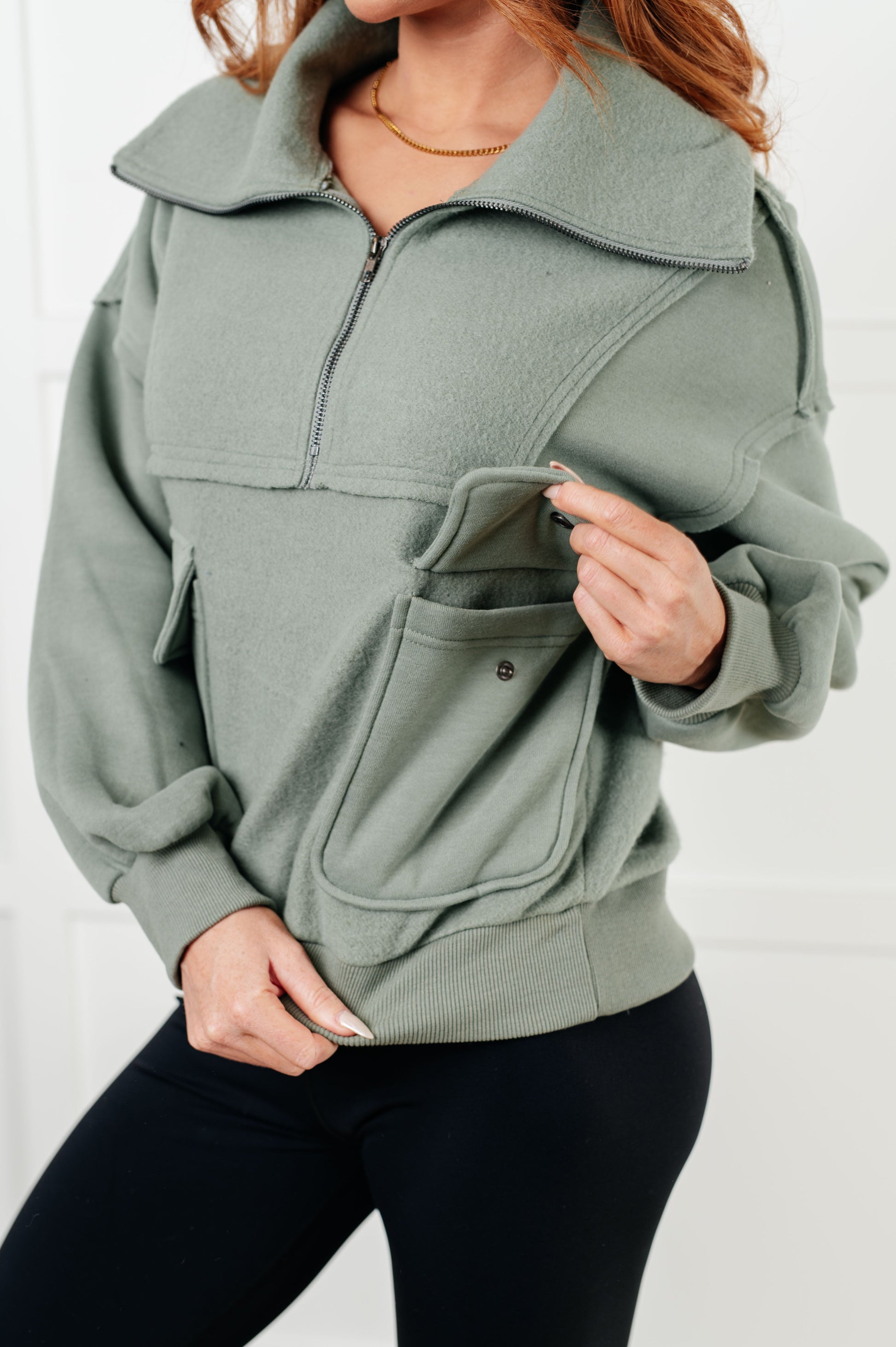 Winter is Coming Fleece Collared Pullover - Simply Graced Mama