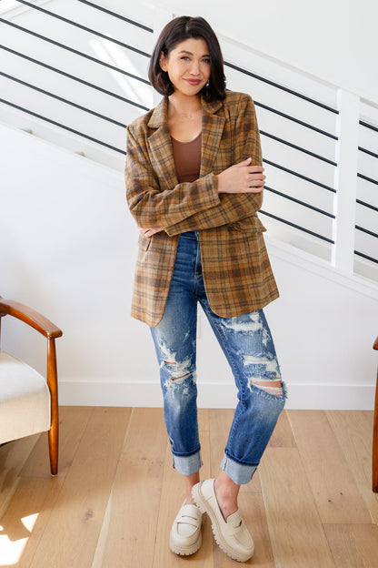 World Class Plaid Blazer - Simply Graced Mama