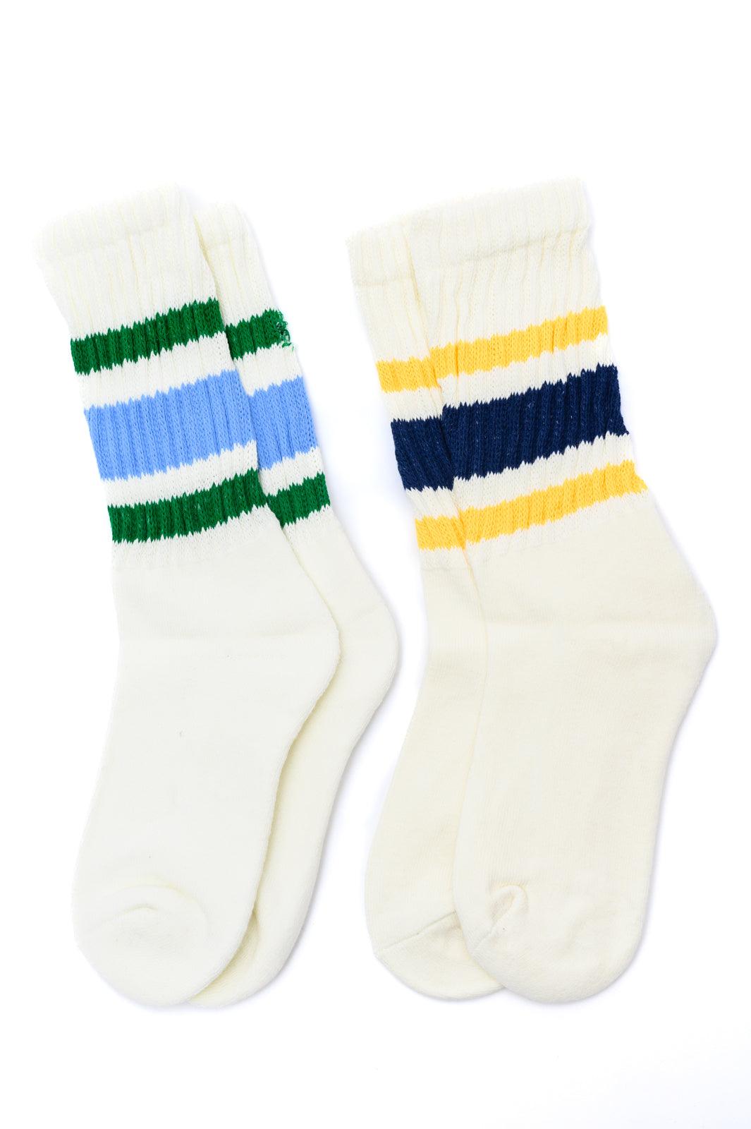 World's Best Dad Socks in Navy and Yellow - Simply Graced Mama