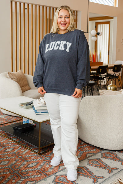 Your Lucky Crew Neck Sweater - Simply Graced Mama