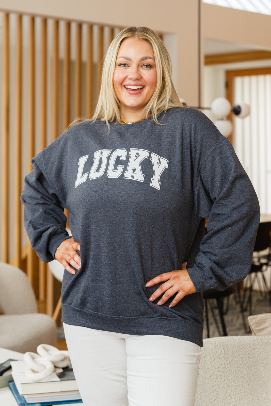 Your Lucky Crew Neck Sweater - Simply Graced Mama