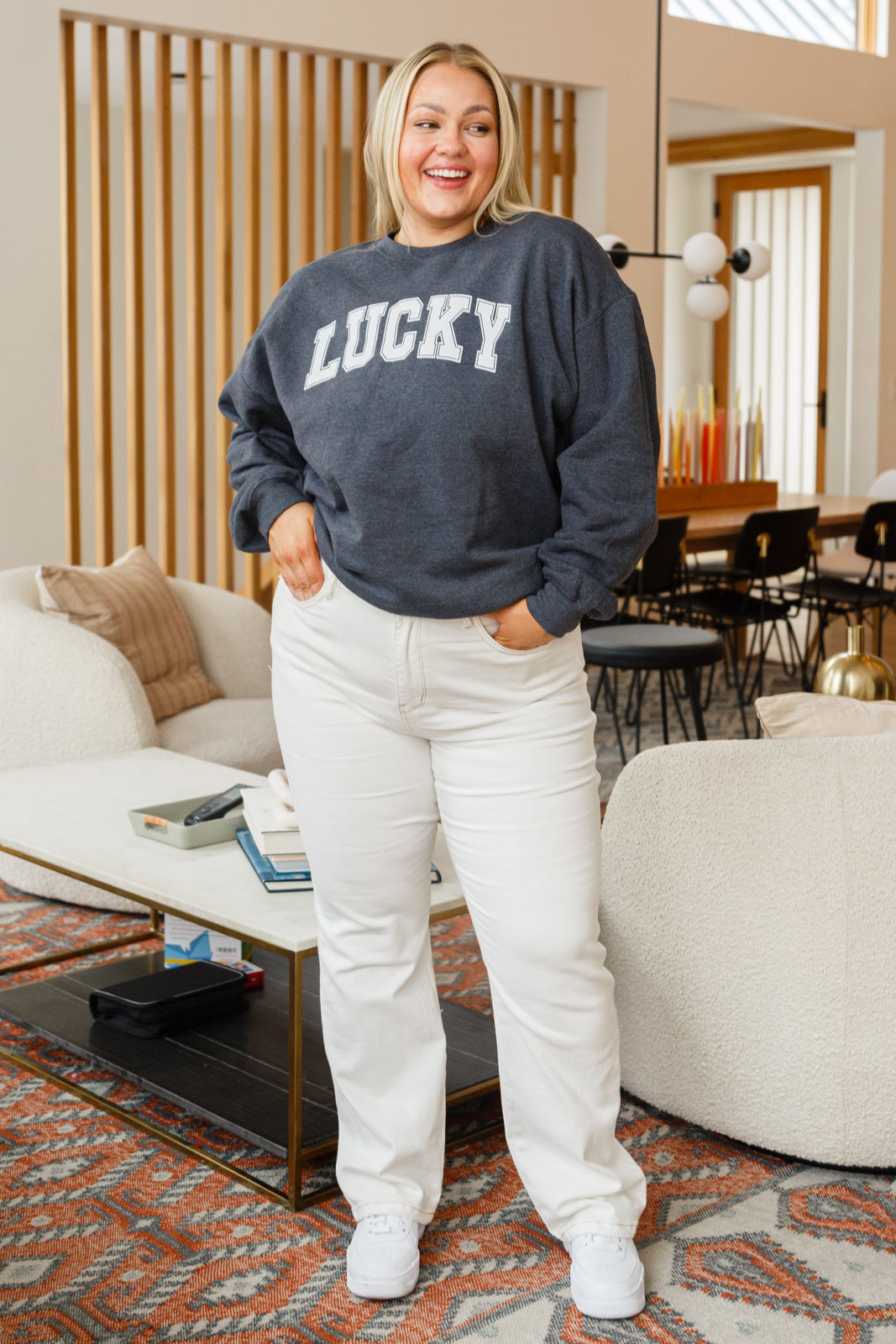 Your Lucky Crew Neck Sweater - Simply Graced Mama