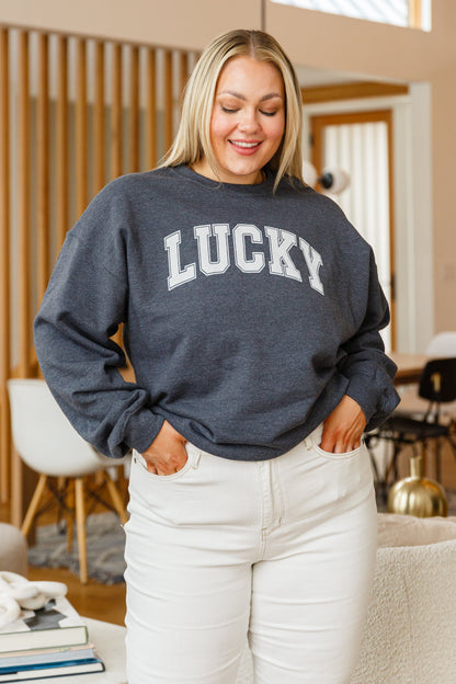 Your Lucky Crew Neck Sweater - Simply Graced Mama