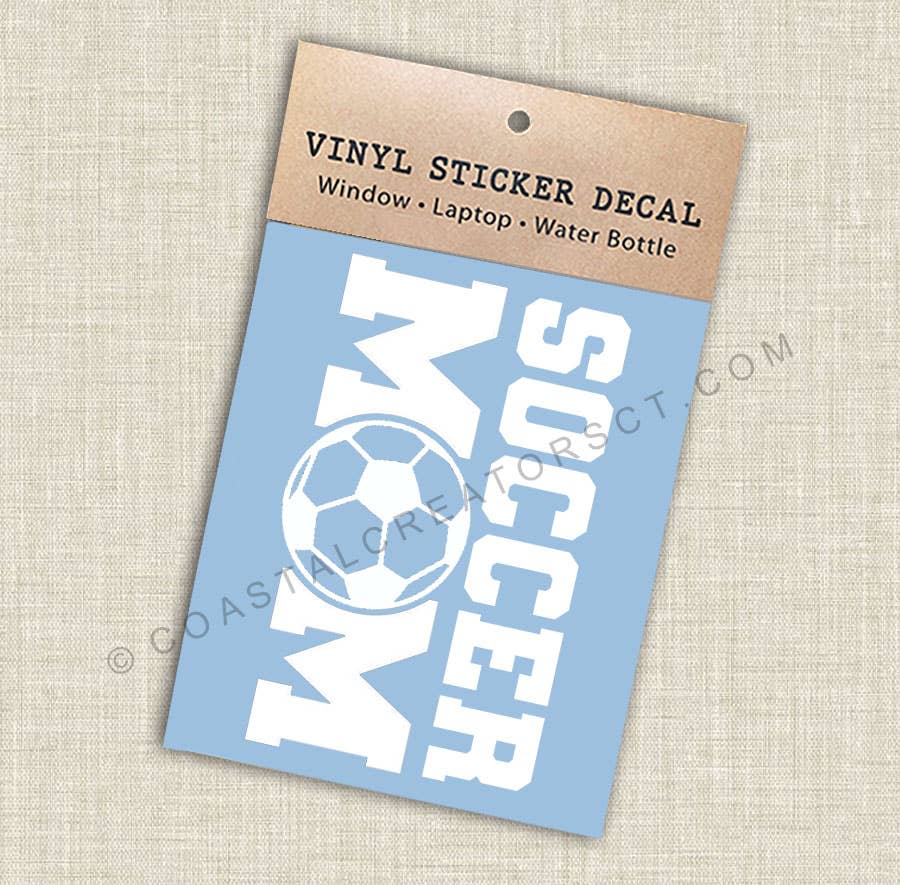 Soccer Mom Vinyl Window Sticker Decal