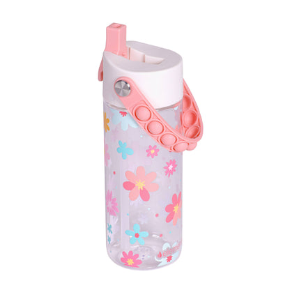 18oz Splash Pop Bottle - Spring Blossom Clear