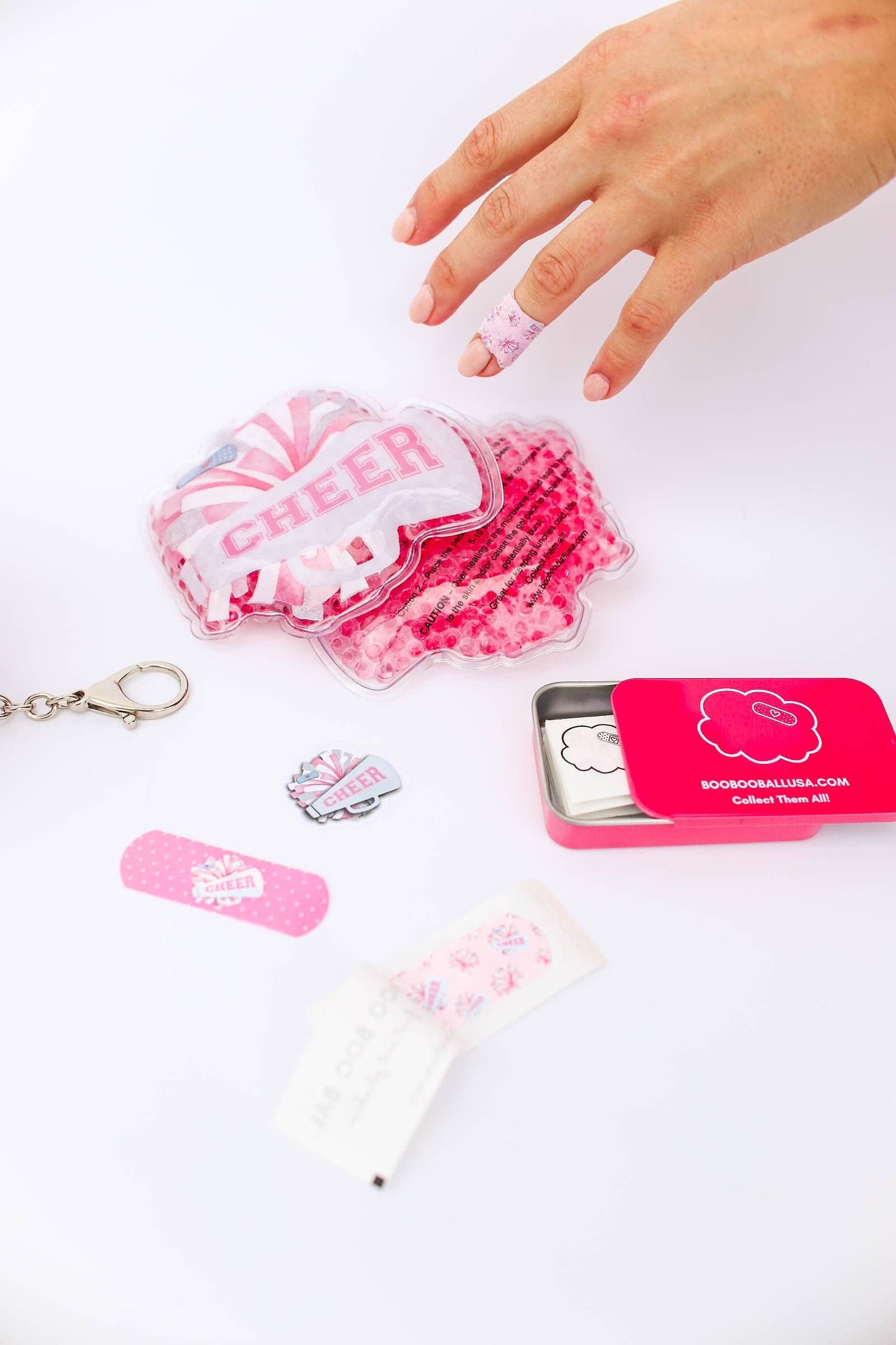 Cheer Boo Boo First Aid Keychain Kit