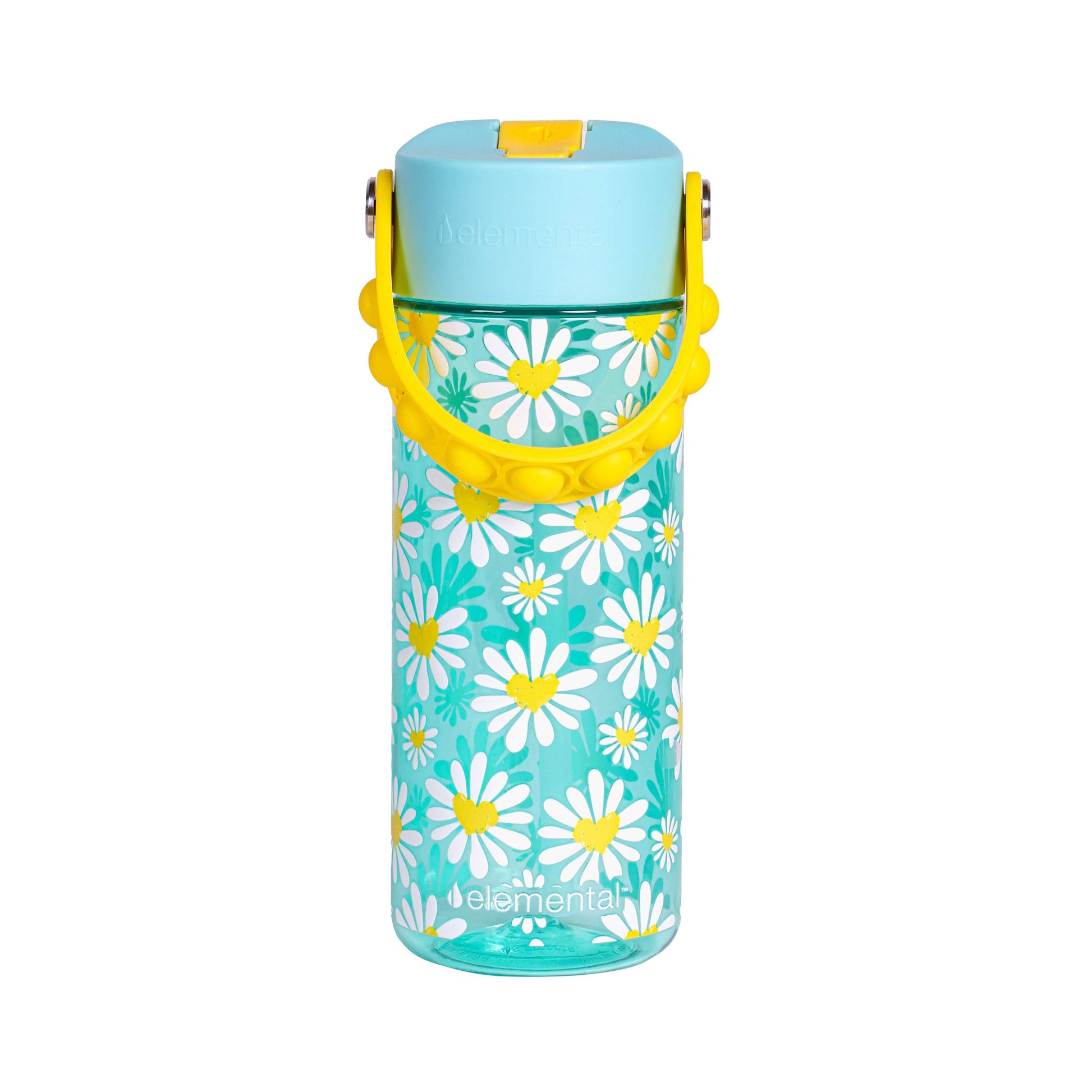 Daisy Heart Pop-It Handle Water Bottle - Simply Graced Mama