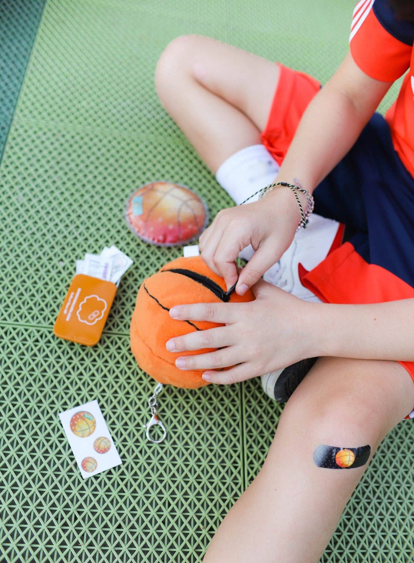 Basketball Boo Boo First Aid Keychain Kit