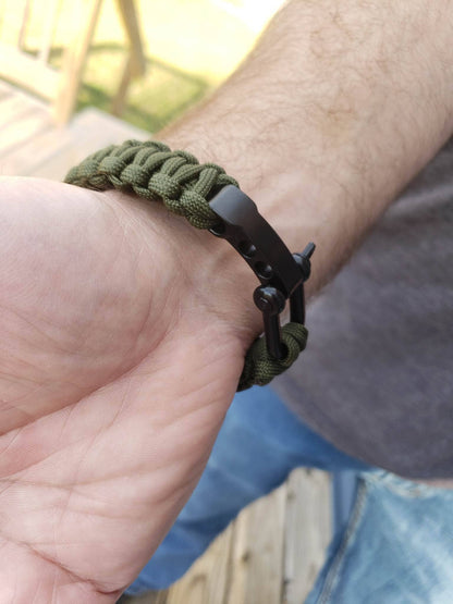 One Day at a Time Paracord Adjustable Bracelet