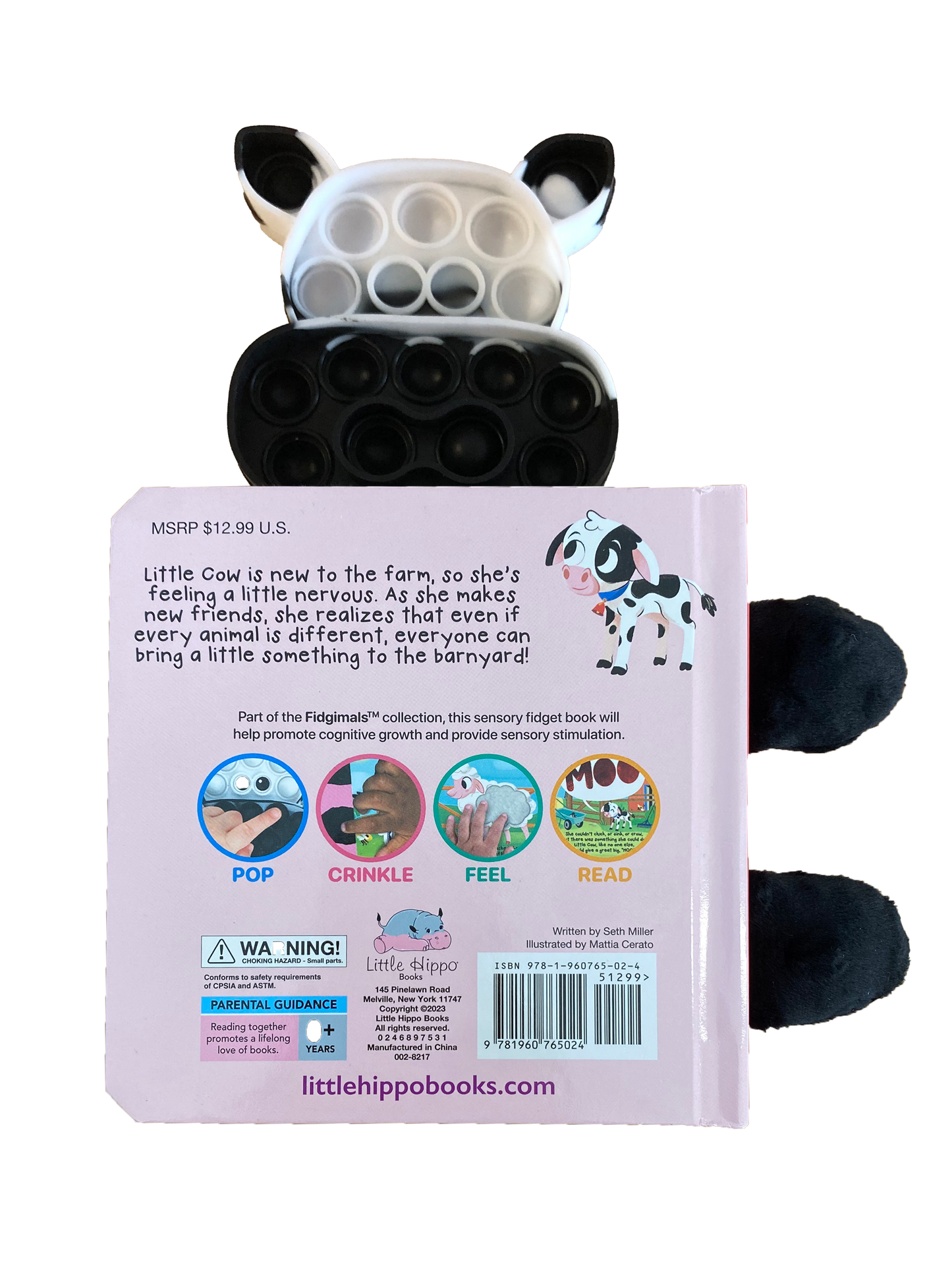 Little Cow Fidget Book - Simply Graced Mama