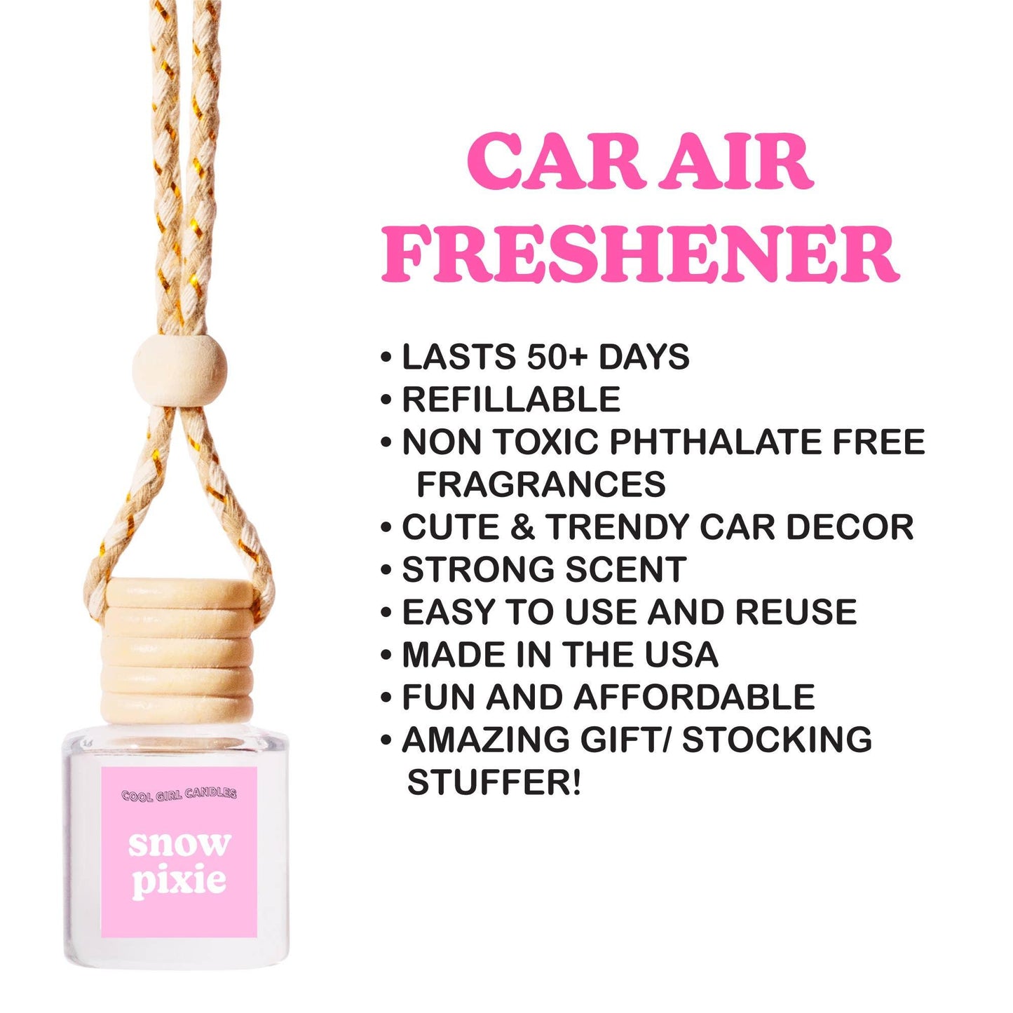 Pistachio & Salted Caramel Scented Car Freshener - Simply Graced Mama