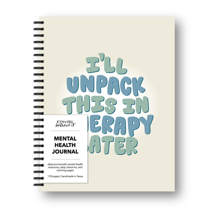 I'll Unpack This in Therapy Later Journal - Simply Graced Mama