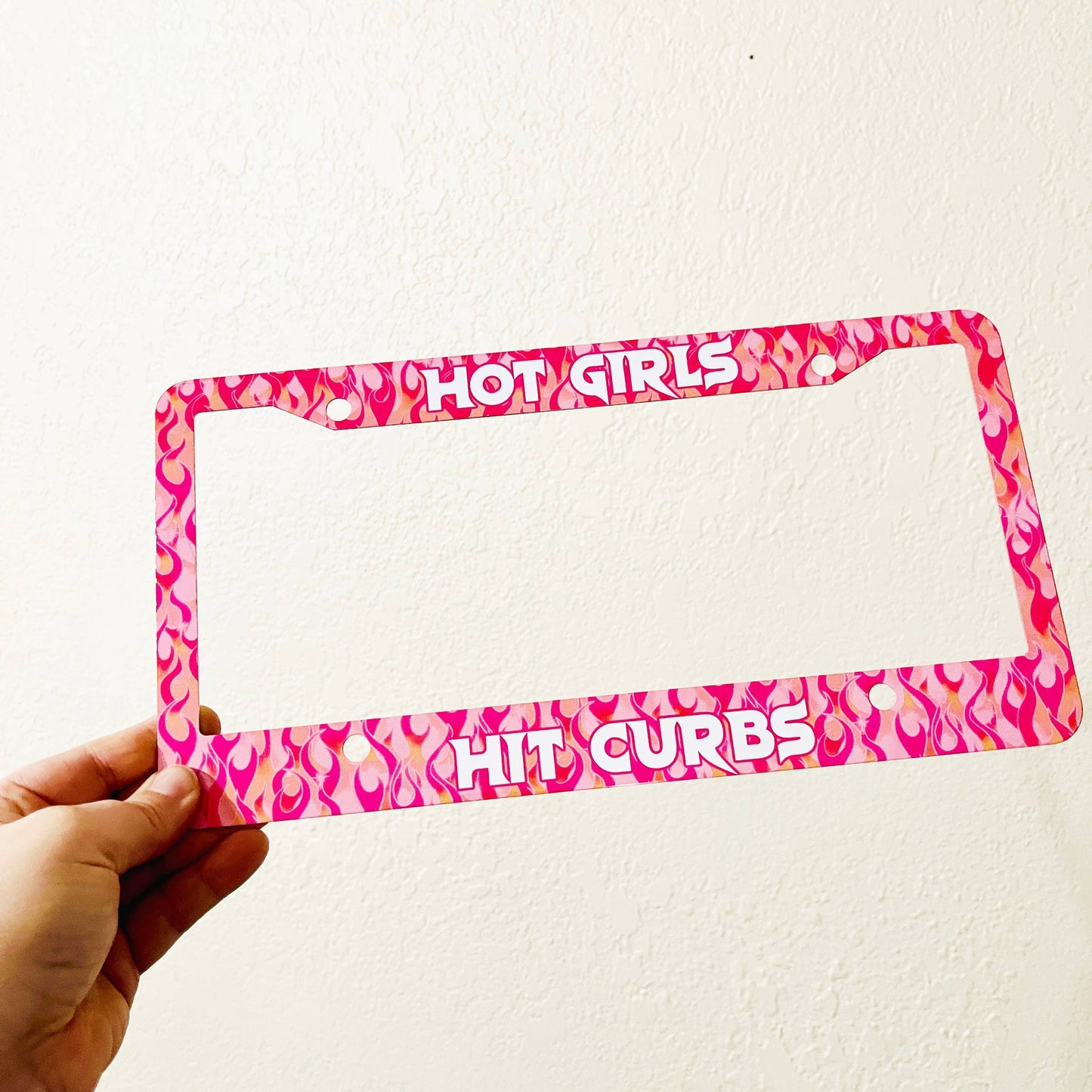 Hot Girls Hit Curbs License Plate Frame