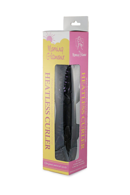 Heatless Satin Curler Set-effortless curls, no heat damage: BLACK
