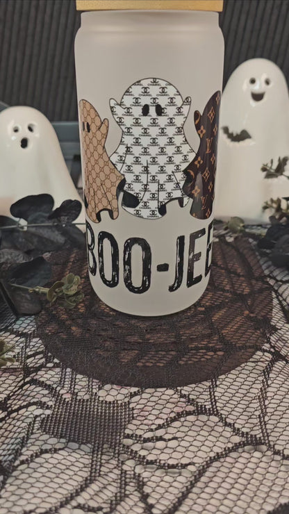 Designer Inspired Boo-Jee Frosted Glass Cup