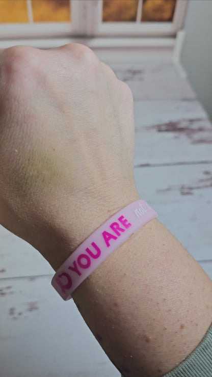 You Are Not Alone Breast Cancer Wristband