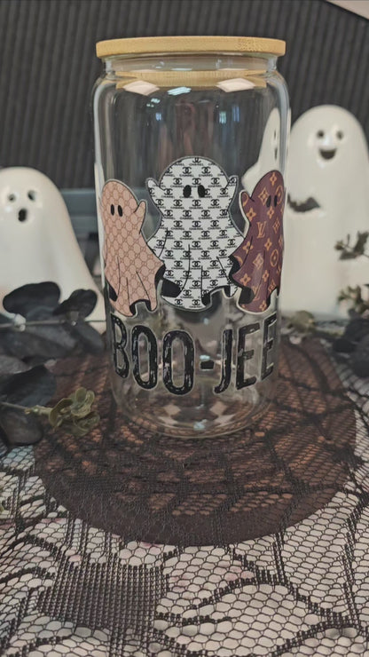 Designer Inspired BOO-JEE Libbey Glass Cup