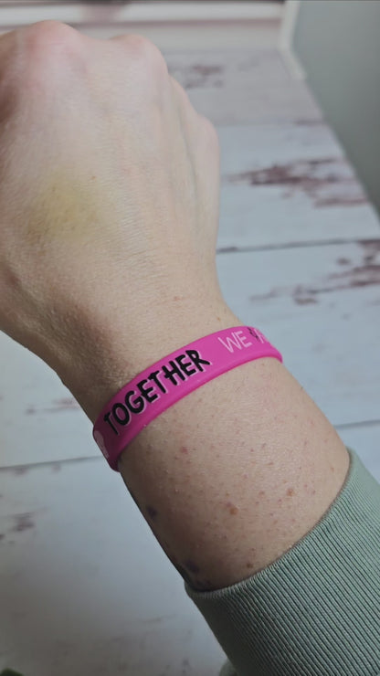 Together We Fight Breast Cancer Wristband