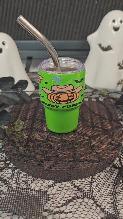 Howdy Pumpkin Mini Tumbler Shot Glass