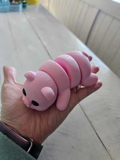 Cute Chunky 3D Printed Pig Fidget Toy