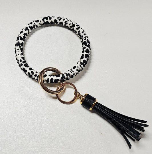 Black & White Silicone Wristlet