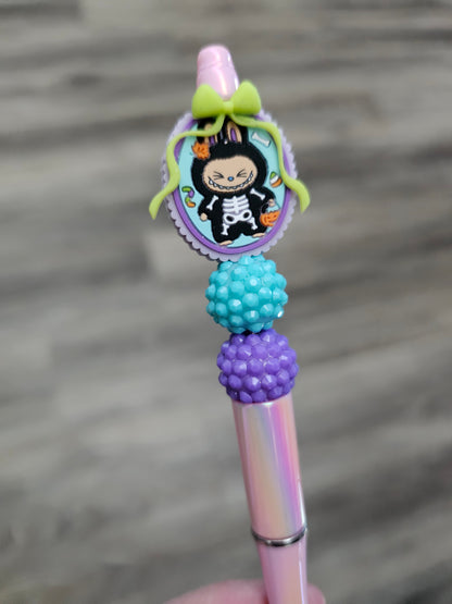 Skeleton Labubu Beaded Pen