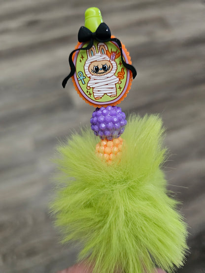 Mummy Labubu Fuzzy Beaded Pen